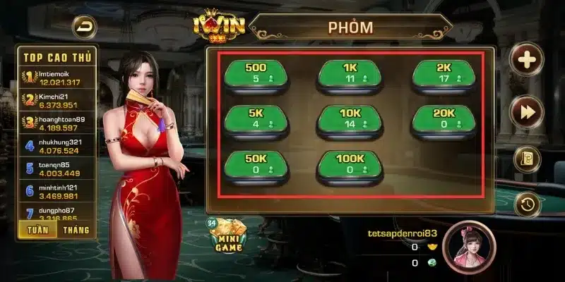 bài phỏm online