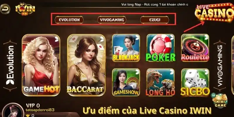 live casino iwin