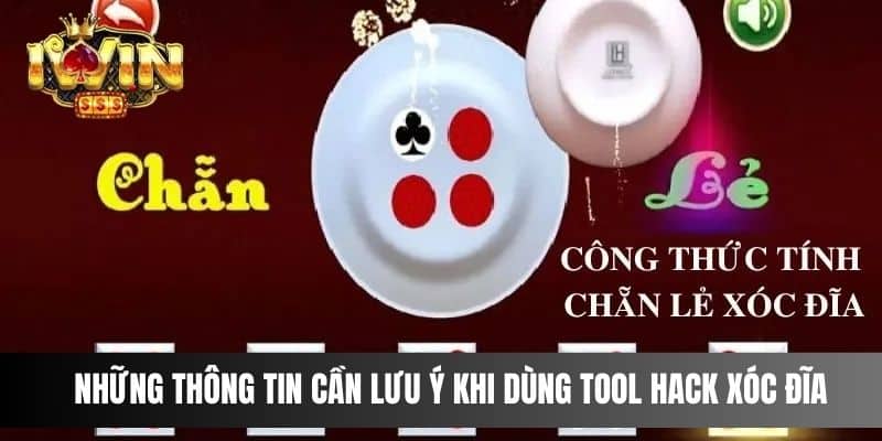 Những thông tin cần lưu ý khi dùng tool hack xóc đĩa