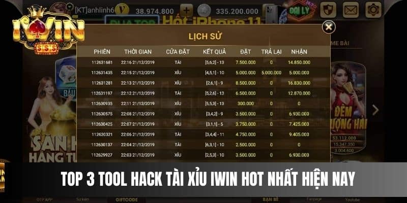 Top 3 Tool Hack Tài Xỉu IWIN hot nhất hiện nay